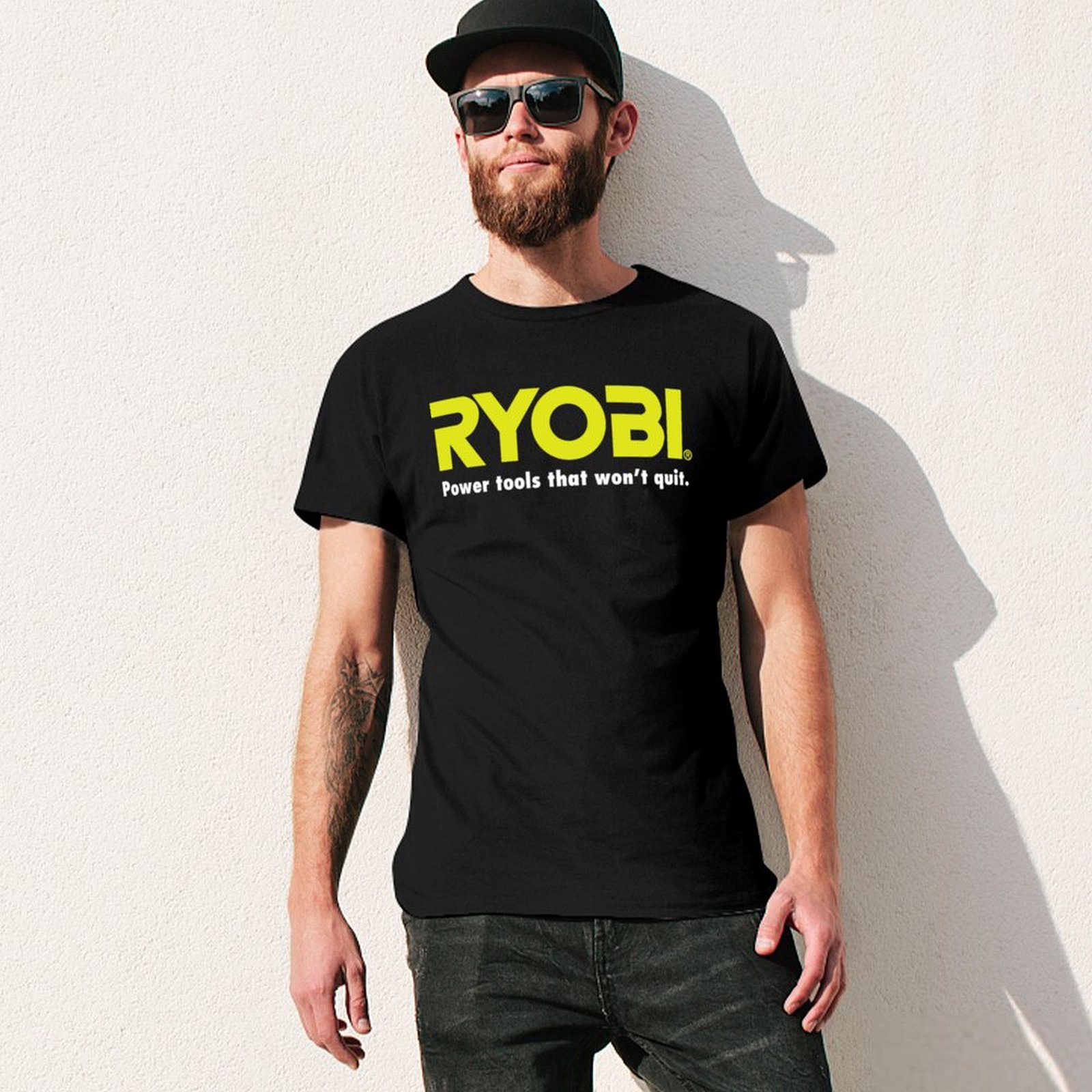 Kaos dengan logo POWER TOOLS R - Power Tools Logo ulasan dan harga