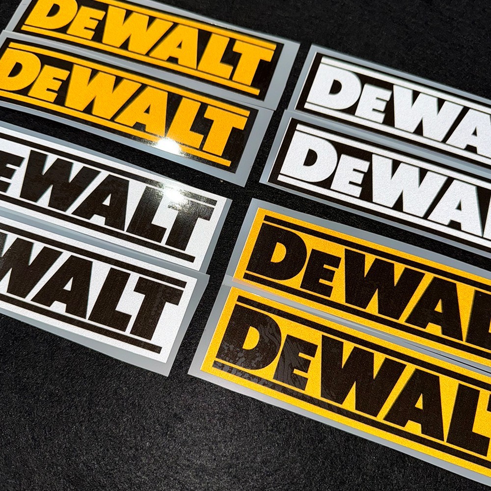 Stiker Logo DEWALT Reflektif S - Power Tools Logo ulasan dan harga