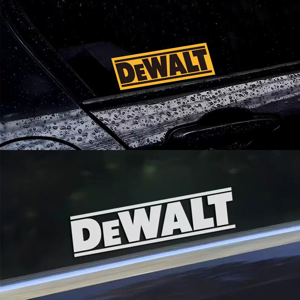 Stiker Logo DEWALT Reflektif S - Power Tools Logo ulasan dan harga