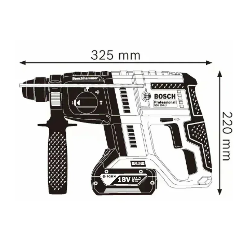 BOSCH GBH 180-LI Palu Bor Tanp - Power Tools Hammer ulasan dan harga
